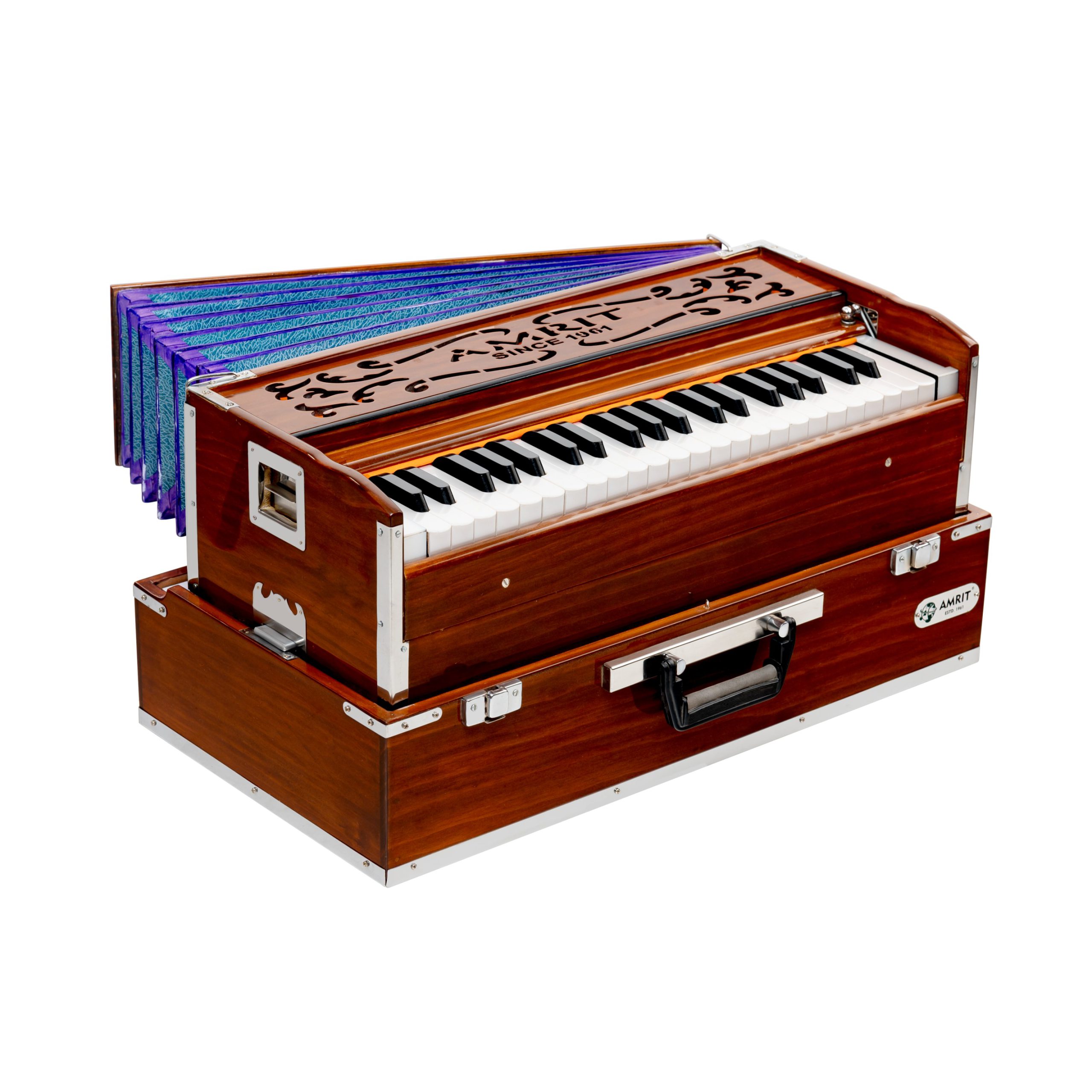Folding Vertical Harmonium 2 Line – Amrit Harmonium Industry
